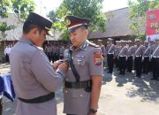 Kapolres Kotamobagu Pimpin Upacara Penyerahan Tugas Kapolsek Lolayan