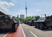 10 Kendaraan Taktis Anoa Milik TNI Disiagakan Jelang Pelantikan Presiden Prabowo-Gibran
